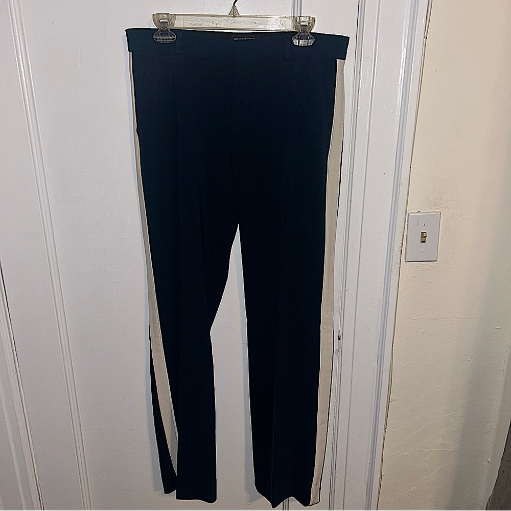 Banana Republic blue and cream pinstripe slacks